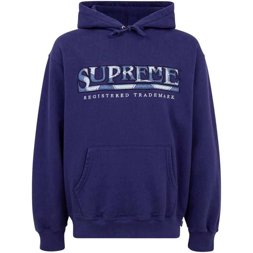 Supreme Amazing Denim Logo Majica S Kapuljačom Plave | HR100PQ