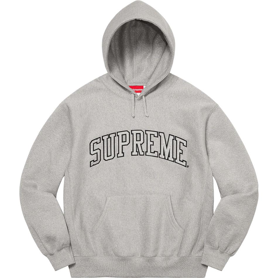 Supreme Glitter Arc Hooded Dukserice Sive | HR292ZG