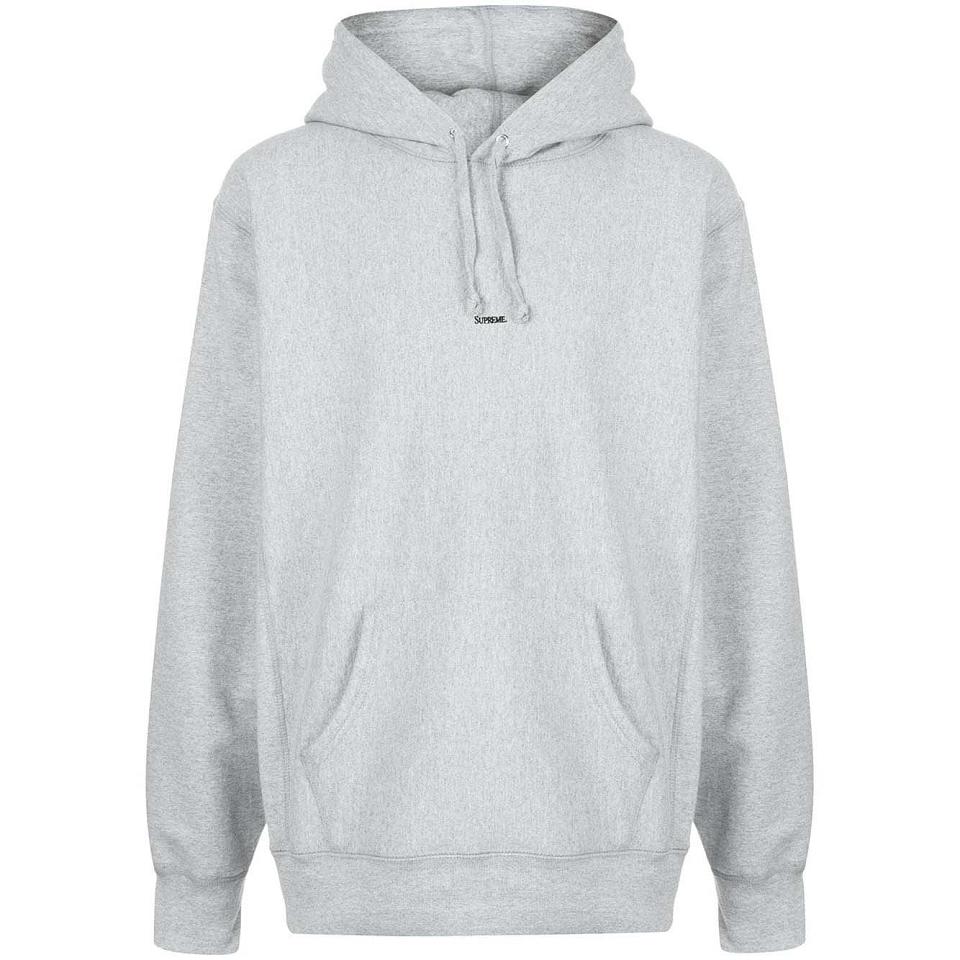 Supreme Gray Micro Logo Majica S Kapuljačom Sive | HR110ZG