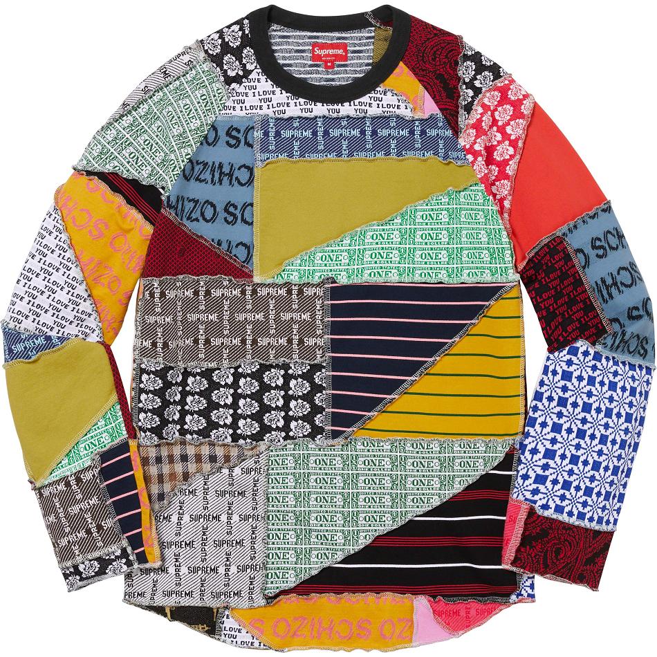 Supreme Patchwork Jacquard L/S Top Džemperi Visebojne | HR267XF