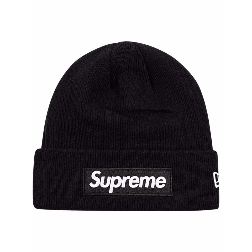 Supreme x New Era Box Logo Beanie Šeširi Crne | HR485TV