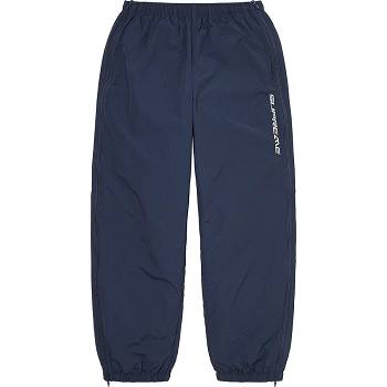 Supreme Full Zip Baggy Warm Up Pant Hlače Tamnoplave | HR161LH