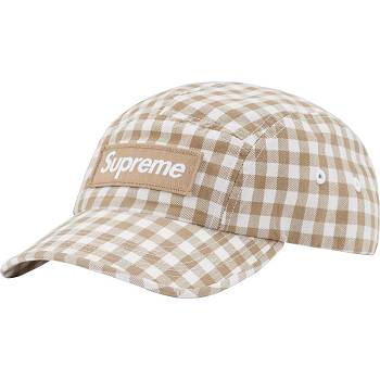 Supreme Gingham Camp Cap Šeširi Smeđe | HR474ZG