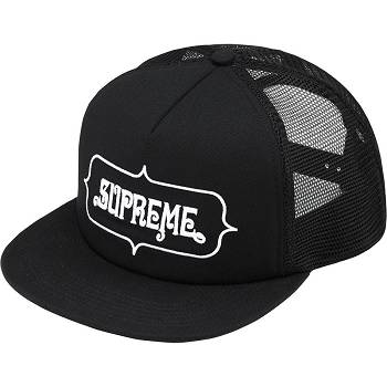 Supreme Highest Mesh Back 5-Panel Šeširi Crne | HR458RW