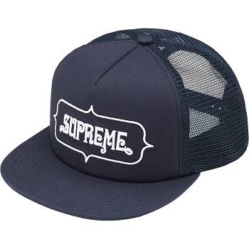 Supreme Highest Mesh Back 5-Panel Šeširi Tamnoplave | HR459TV