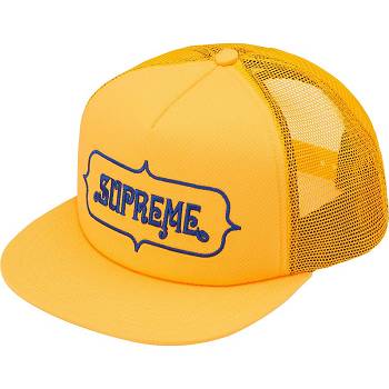 Supreme Highest Mesh Back 5-Panel Šeširi Žute | HR460YU