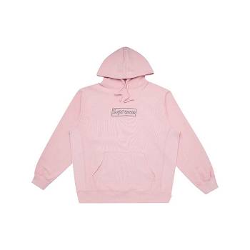 Supreme Kaws Chalk Real Majica S Kapuljačom Roze | HR114BC