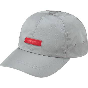 Supreme Koža Patch 6-Panel Šeširi Sive | HR472KI