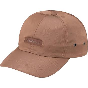 Supreme Koža Patch 6-Panel Šeširi Smeđe | HR469GL