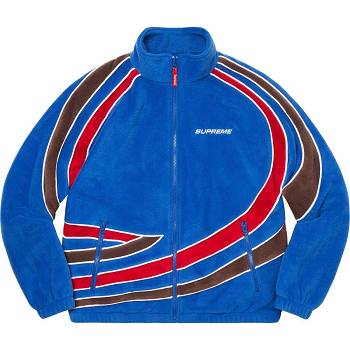 Supreme Racing Fleece Jakne Plave | HR148YU