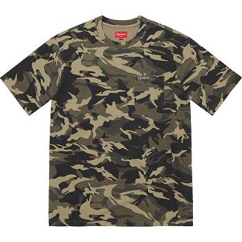 Supreme S/S Pocket Tee Džemperi Maslinasto Zelene Maskirne | HR268CE