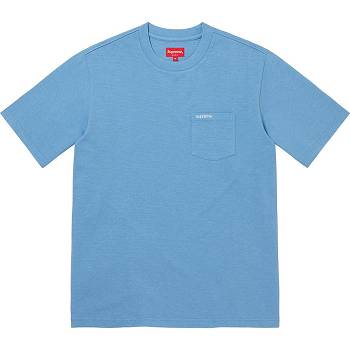 Supreme S/S Pocket Tee Džemperi Tirkizne | HR275EX