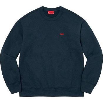 Supreme Small Box Crewneck Dukserice Tamnoplave | HR307OR