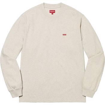 Supreme Small Box L/S Tee Džemperi Bež | HR248WY