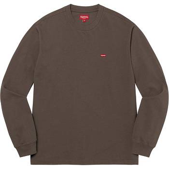 Supreme Small Box L/S Tee Džemperi Smeđe | HR250RW