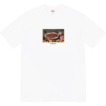 Supreme Strawberries Tee Majice Bijele | HR341JJ