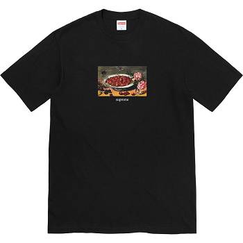 Supreme Strawberries Tee Majice Crne | HR343LH