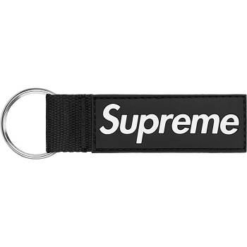 Supreme Webbing Keychain Pribor Crne | HR409UT