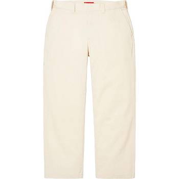 Supreme Work Pant Hlače Bijele | HR169QZ